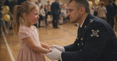 „Mano dukrą išjuokė už tai, kad ji atėjo į mokyklos Tėvo dienos šventę VIENA — kol į salę neįžengė dvylika ugniagesių.”