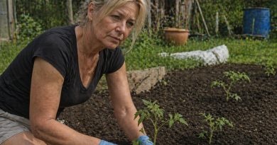 Vyras išėjo po dvidešimt aštuonerių metų, nes — kaip pasakė — „nori dar pagyventi”. Pradėjau sodinti pomidorus, kad užimčiau rankas. Šiais metais nusprendžiau pardavinėti uždarinių produktus vietinėje turgavietėje