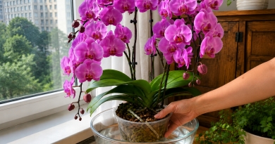 Kodėl kaimynės orchidėja žydi beveik visus metus, o jūsų augina tik naujus lapus? Priežastis dažnai slypi ne trąšose, o paprasčiausiame laistyme